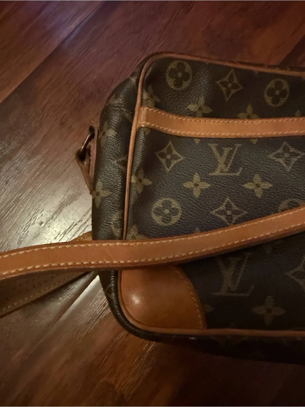 Louis Vuitton Monogram Crossbody in Brown and Tan- Trocadero 27